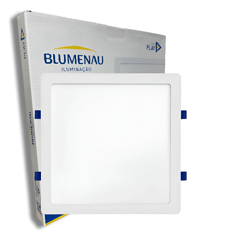 Painel Led Emb 24W Quadrado 30X30 6000K Blumenau